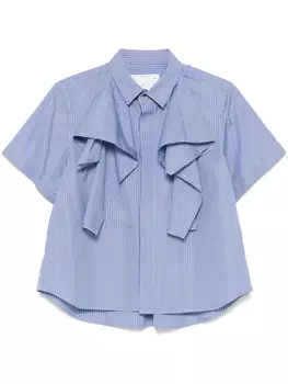 Полосатая рубашка sacai, синий