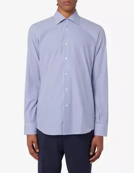 Полосатая рубашка Sartoria Italiana, синий