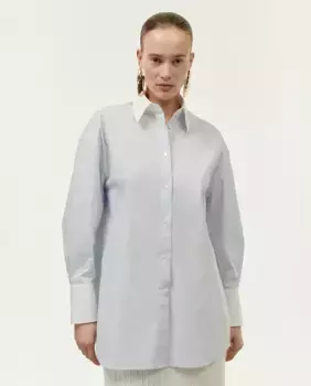 Полосатая рубашка Sfera, белый