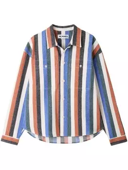 Полосатая рубашка Sunnei, синий
