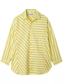 Полосатая рубашка Sunnei, желтый