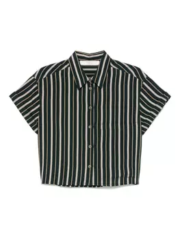 Полосатая рубашка Tela, зеленый