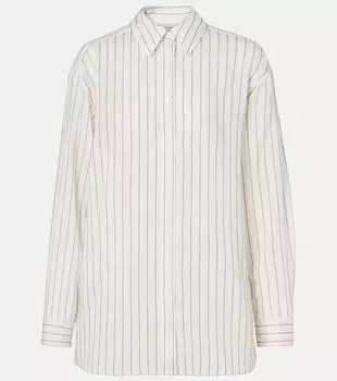 Полосатая рубашка Toteme, White/Oyster