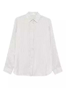 Полосатая рубашка Vanda с длинными рукавами THE ROW, белый