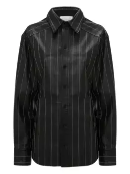Полосатая рубашка VICTORIA BECKHAM, черный