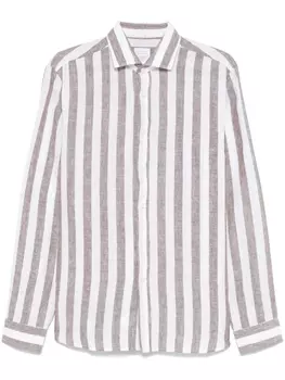 Полосатая рубашка Xacus, белый