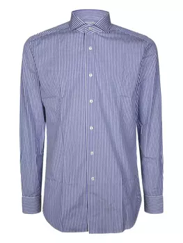 Полосатая рубашка Xacus, синий