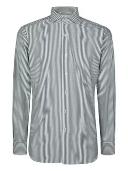 Полосатая рубашка Xacus, зеленый