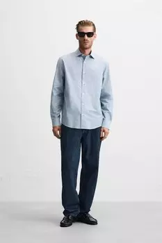 Полосатая рубашка ZARA, цвет stripes