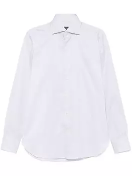 Полосатая рубашка Zegna, синий