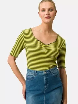 Полосатая рубашка Zero, зеленый