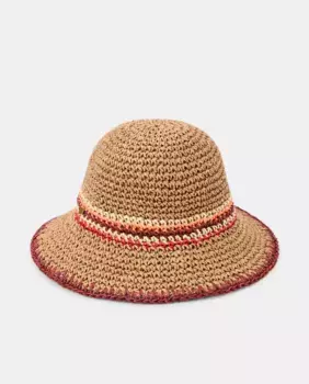 Полосатая шляпа Tintoretto, коралловый