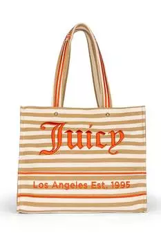 Полосатая сумка Iris Juicy Couture, коричневый