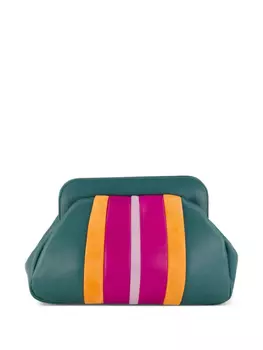 Полосатая сумка-клатч PAULA, зеленый