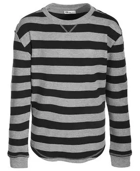 Полосатая термофутболка Big Boys, созданная для Macy's Epic Threads, черный