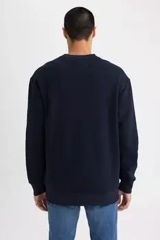 Полосатая толстовка Defacto, синий