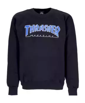 Полосатая толстовка с круглым вырезом и длинными рукавами Thrasher, синий