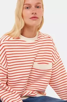 Полосатая толстовка Whistles, красный