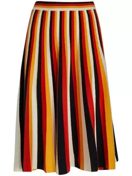 Полосатая юбка миди Chlo, красный