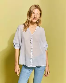 Полосатая женская блузка Southern Cotton, синий