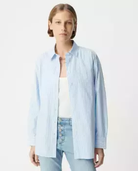 Полосатая женская рубашка IKKS, синий