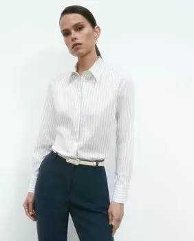 Полосатая женская рубашка из поплина El Corte Ingls