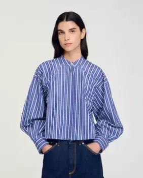 Полосатая женская рубашка Sandro, мультиколор