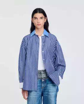 Полосатая женская рубашка Sandro, мультиколор