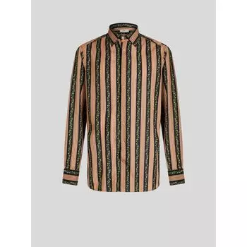 ПОЛОСАТАЯ РУБАШКА С ЦВЕТАМИ ETRO, розовый