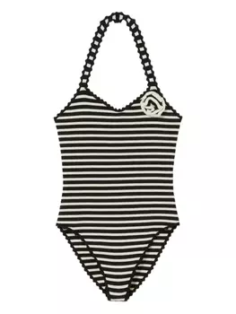 Полосатое боди Claudie Pierlot, черный