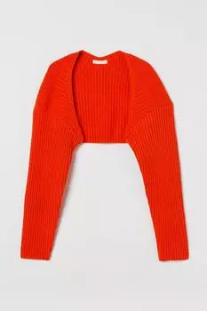Полосатое болеро H&amp;M, оранжево-красный