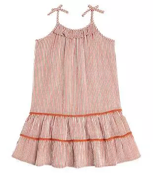 Полосатое хлопковое платье Scotch & Soda, мультиколор