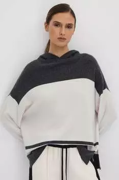 Полосатое худи Alex Blend из шерсти Reiss, черный