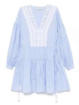 Полосатое мини-платье ERMANNO FIRENZE, синий