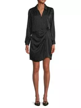 Полосатое мини-платье Philos Heartloom, черный