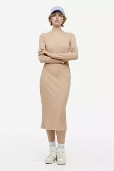 Полосатое облегающее платье H&M