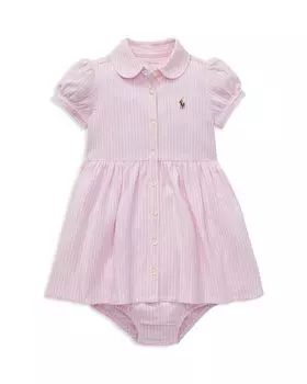 Полосатое оксфордское платье и шаровары для девочек, для малышей Ralph Lauren