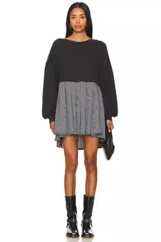 Полосатое платье элеонора Free People, черный