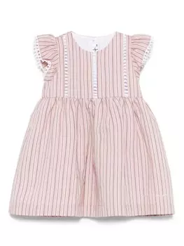 Полосатое платье Il Gufo, розовый