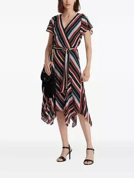 Полосатое платье Lauren Ralph Lauren, синий
