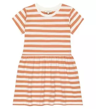 Полосатое платье Lima из хлопка Liewood, оранжевый