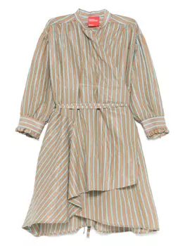 Полосатое платье Merci, коричневый