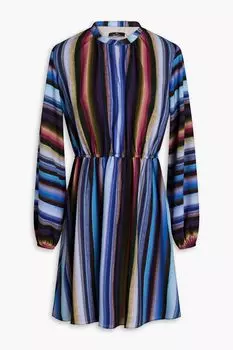 Полосатое платье мини из кади PAUL SMITH, синий