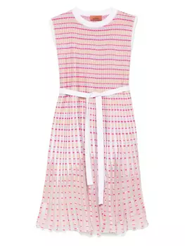 Полосатое платье Missoni Kids, розовый