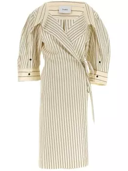 Полосатое платье-рубашка Nude, белый