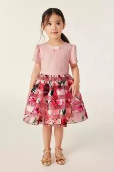 Полосатое платье с эффектом выгорания Baker By Ted Baker, розовый