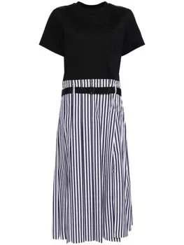 Полосатое платье sacai, синий