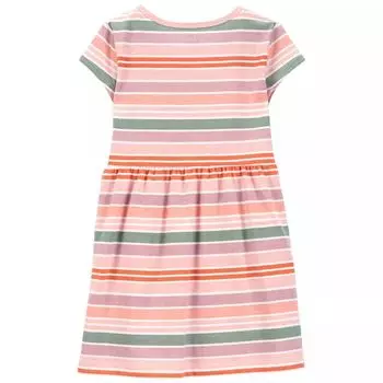 Полосатое трикотажное платье Carter для маленьких девочек Carter's