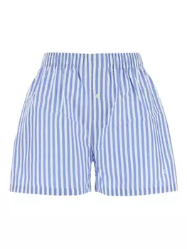 Полосатые эластичные шорты Philosophy Di Lorenzo Serafini, синий