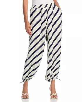 Полосатые брюки AQUA, синий